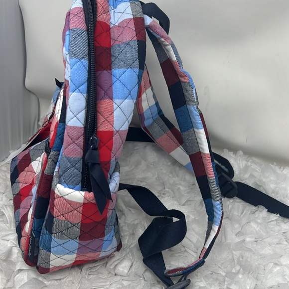 VERA BRADLEY Patriotic Plaid Backpack  9.0" w x 12.0" h x 4.75" d - Picture 5 of 11